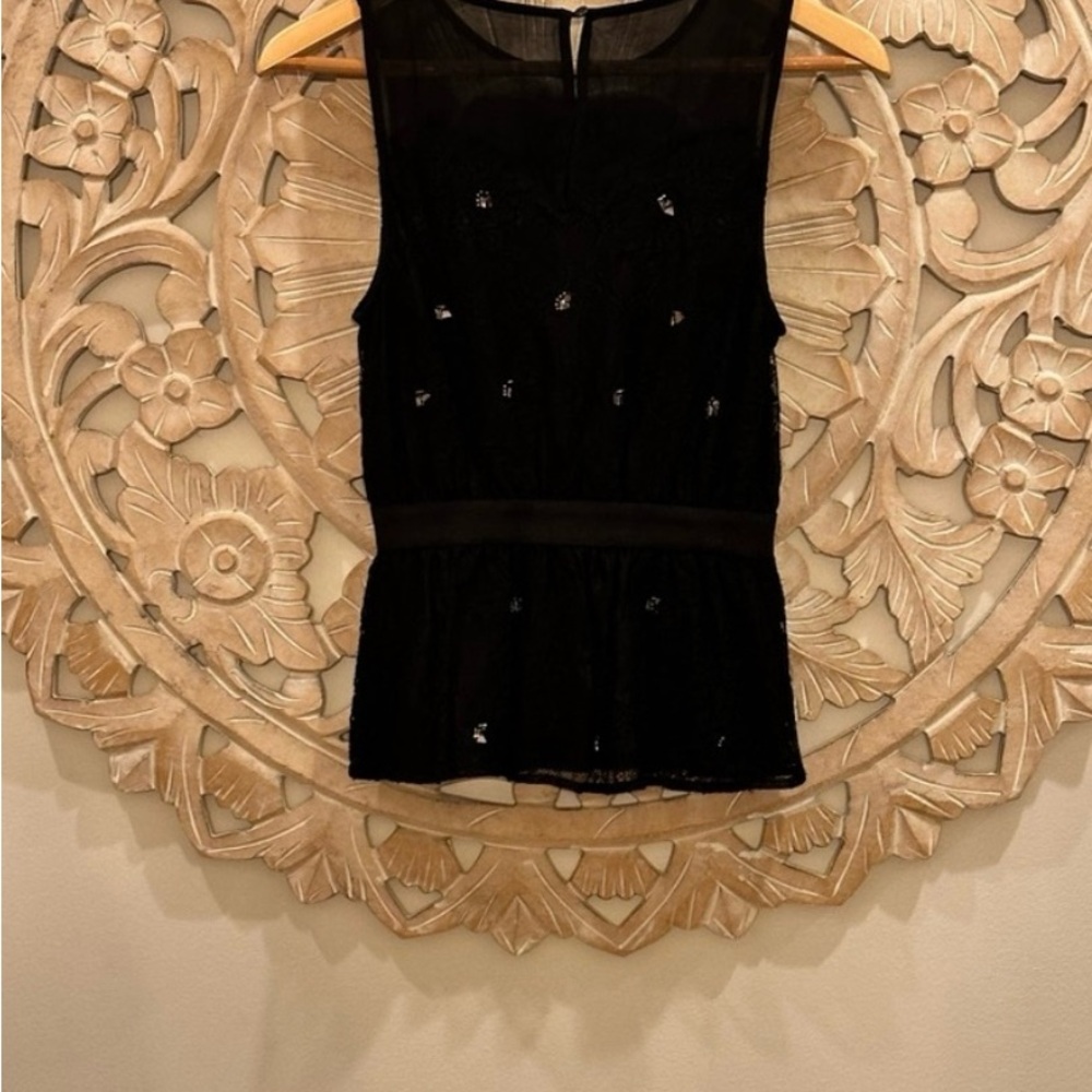 Anthropologie Meadow Rue Stargazer Peplum Top NWOT